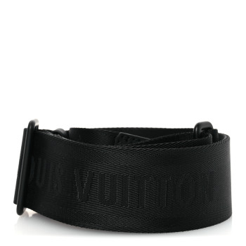 LOUIS VUITTON Jacquard Canvas Keepall Bandouliere Adjustable Shoulder Strap Black