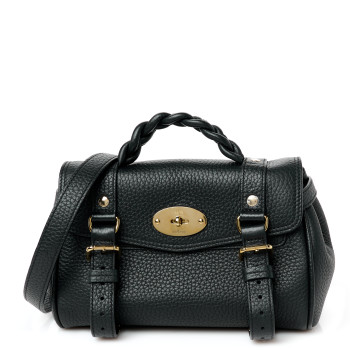 MULBERRY Heavy Grain Mini Alexa Black