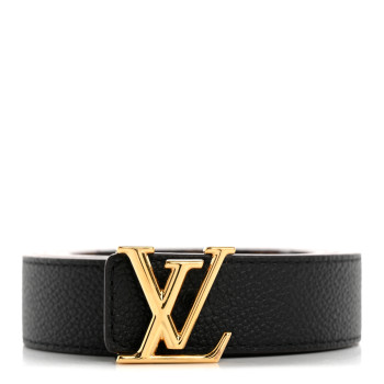 LOUIS VUITTON Calfskin Damier Ebene 25mm LV Iconic Reversible Belt 90 36