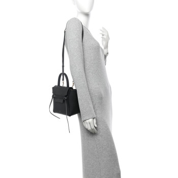 CELINE Grained Calfskin Nano Belt Bag Black