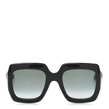 GUCCI Acetate Square Frame Sunglasses GG0053S Black