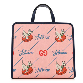 GUCCI Coated Canvas Interlocking G The Jetsons Childrens Tote Pink Multicolor