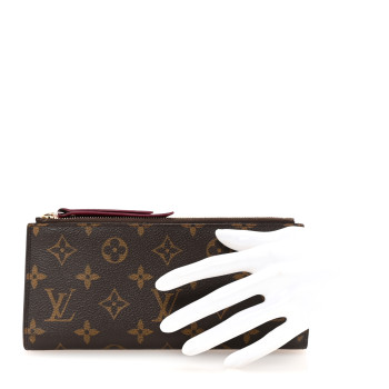 LOUIS VUITTON Monogram Adele Wallet Fuchsia