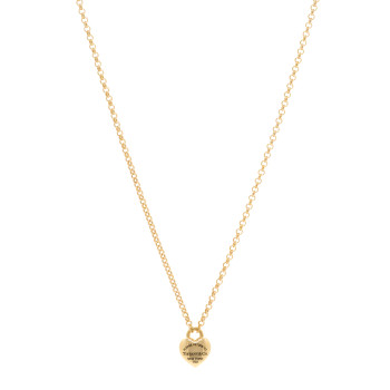 TIFFANY 18K Yellow Gold Return to Tiffany Full Heart Pendant Necklace