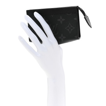 LOUIS VUITTON Monogram Eclipse Key Pouch Voyage