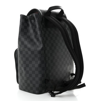 LOUIS VUITTON Damier Graphite Utility Backpack Red