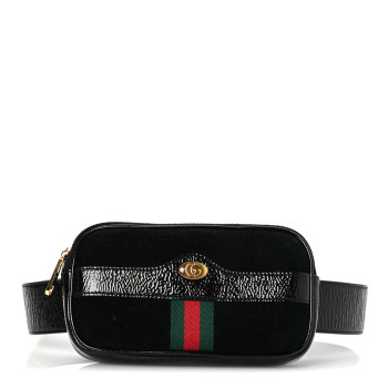 GUCCI Suede Patent Ophidia Belted iPhone Case 85 34 Black
