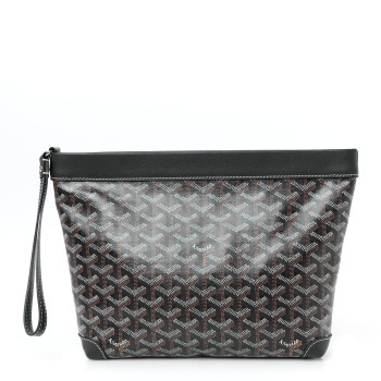 GOYARD Goyardine Conti Pouch Navy