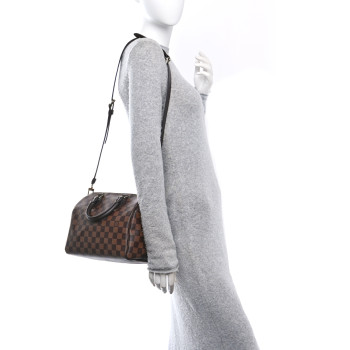 LOUIS VUITTON Damier Ebene Speedy Bandouliere 25