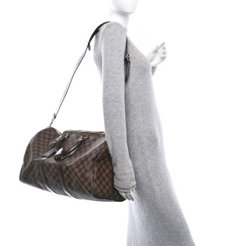 LOUIS VUITTON Damier Ebene Keepall Bandouliere 45