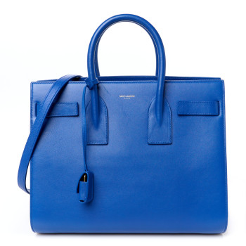 SAINT LAURENT Calfskin Small Sac De Jour Outremer