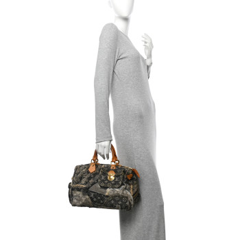 LOUIS VUITTON Denim Patchwork Speedy 30 Grey LOUIS VUITTON Denim Patchwork Speedy 30 Grey