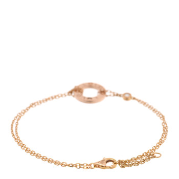 CARTIER 18K Pink Gold Diamond Love Bracelet