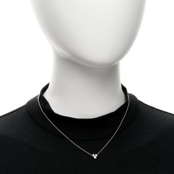 TIFFANY Platinum Diamond .30ctw Aria Pendant Necklace