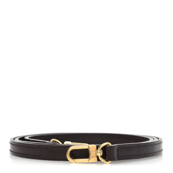 LOUIS VUITTON Calfskin 12mm Shoulder Strap Brown