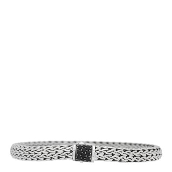 JOHN HARDY Sterling Silver Black Sapphire 6.5mm Classic Chain Bracelet