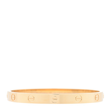 CARTIER 18K Yellow Gold LOVE Bracelet 17