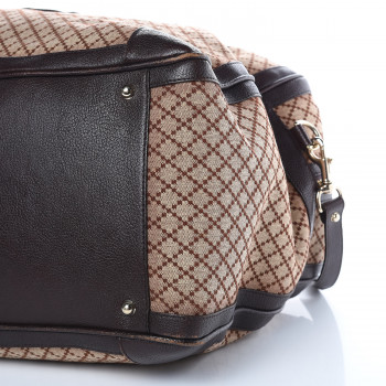GUCCI Diamante Duffle Bag Brown 410588 | FASHIONPHILE