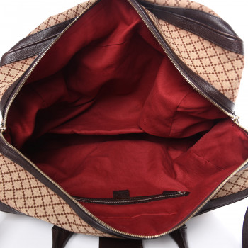 GUCCI Diamante Duffle Bag Brown 410588 | FASHIONPHILE