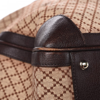 GUCCI Diamante Duffle Bag Brown 410588 | FASHIONPHILE