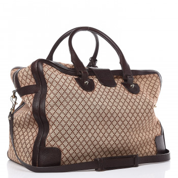 GUCCI Diamante Duffle Bag Brown 410588 | FASHIONPHILE