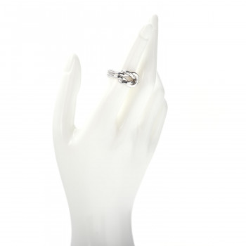 GUCCI Sterling Silver Knot Ring 54 6.75 692892 | FASHIONPHILE