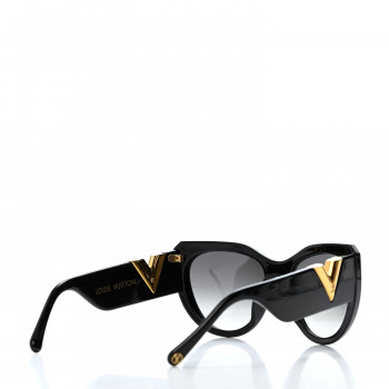 LOUIS VUITTON Acetate My Fair Lady Sunglasses Z1254E Black