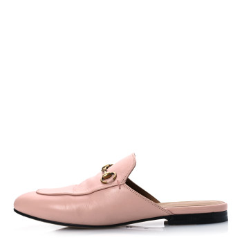 GUCCI Malaga Kid Womens Princetown Slippers 38 Perfect Pink