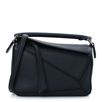 LOEWE Calfskin Mini Puzzle Bag Black