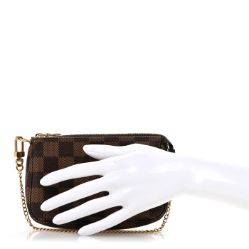 LOUIS VUITTON Damier Ebene Mini Pochette Accessories