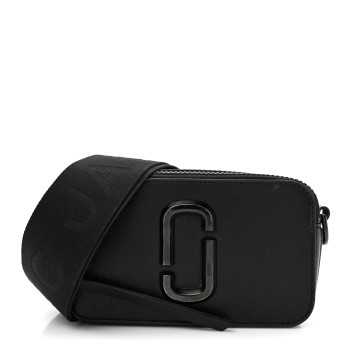 MARC JACOBS Saffiano Snapshot Camera Bag Black