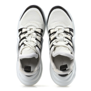 LOUIS VUITTON Patent Monogram LV Archlight Sneakers 38 White