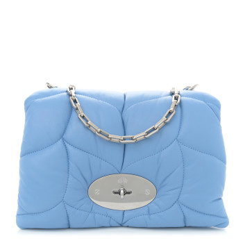 MULBERRY Nappa Pillow Quilted Little Softie Bag Cornflower Blue