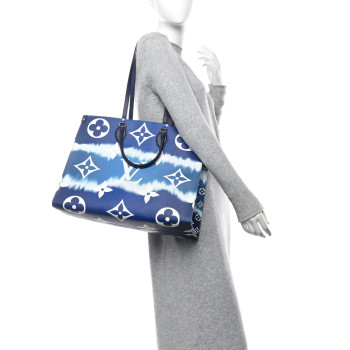 LOUIS VUITTON Monogram Escale Onthego GM Blue