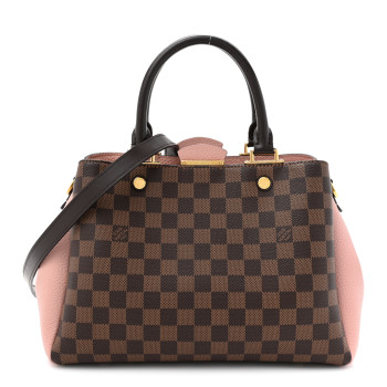 LOUIS VUITTON Damier Ebene Cuir Taurillon Brittany Magnolia