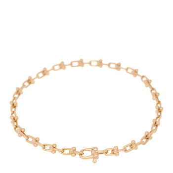 TIFFANY 18K Rose Gold HardWear Micro Link Bracelet