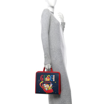 GUCCI Coated Canvas The Jetsons Childrens Tote Blue Red Multicolor