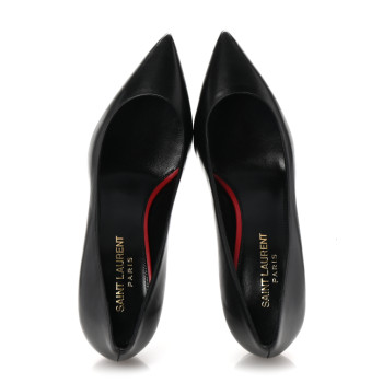 SAINT LAURENT Calfskin Anja 65 Pumps 35 Black