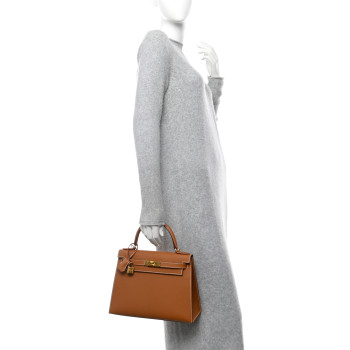 HERMES Epsom Kelly Sellier 28 Gold