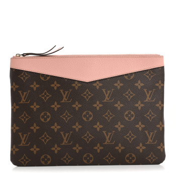 LOUIS VUITTON Monogram Daily Pouch Rose Poudre