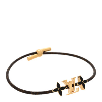 LOUIS VUITTON Metal Monogram LV Iconic Flower Bracelet