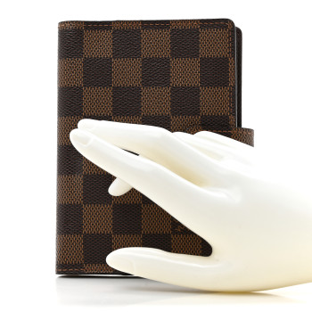 LOUIS VUITTON Damier Ebene Small Ring Agenda Cover