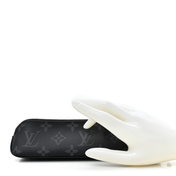 LOUIS VUITTON Monogram Eclipse Elizabeth Pencil Pouch Black
