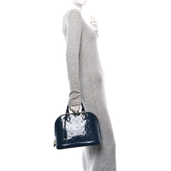 LOUIS VUITTON Vernis Alma PM Blue Infini
