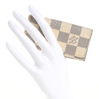 LOUIS VUITTON Damier Azur Multicles 4 Key Holder