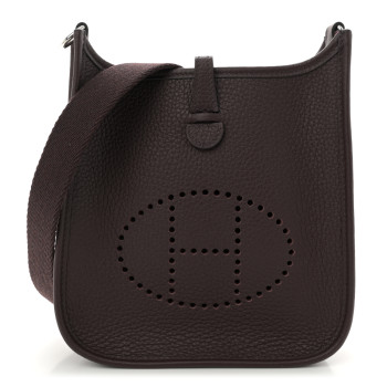 HERMES Taurillon Clemence Evelyne TPM Rouge Sellier