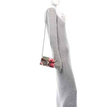 GUCCI GG Supreme Monogram Blooms Super Mini Dionysus Shoulder Bag Beige Multicolor Dry Rose