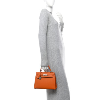 HERMES Epsom Kelly Sellier 25 Abricot