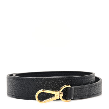 LOUIS VUITTON Calfskin Alma BB Shoulder Strap Black