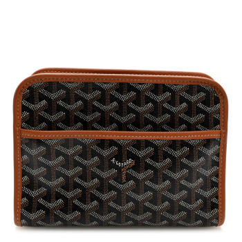 GOYARD Goyardine Jouvence PM Toiletry Pouch Black Gold